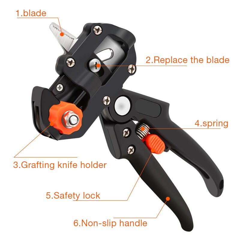 Grafting Pruner Garden Grafting Tool Branch Cutter Secateur Pruning Plant Shears Boxes Fruit Tree Grafting Scissor