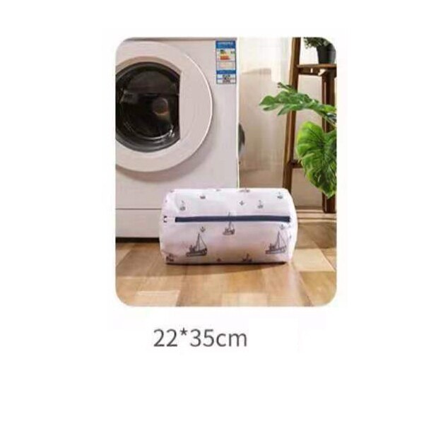 Gittergewebe Waschen Taschen für Wäsche Unterwäsche Bh Socken Schmutzige Kleidung Organizer Wäsche Korb Haushalts Waschmaschine Tasche: C Zylinder 22CMx35CM