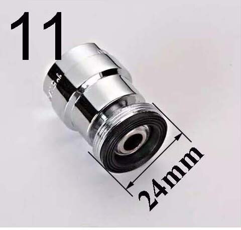 brass faucet adapter 12/14/16/18/20/22/24mm 360 degree swivel aerator female or male thread: 24mm male
