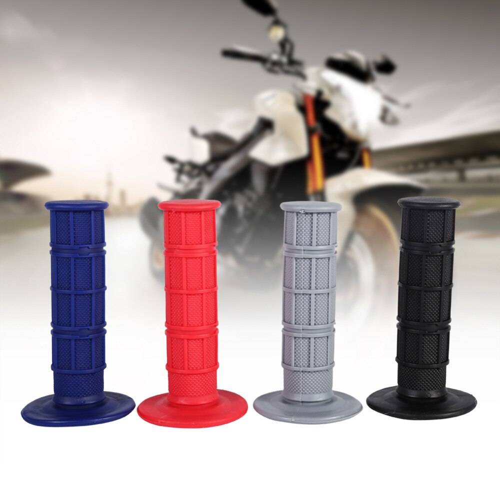 1 paar 22mm 7/8 "Handle Bar Hand Grips Silicone Soft Voor Pit Crossmotor Motorfiets Accessoires Motocicleta Blauw /rood/Grijs/Zwart