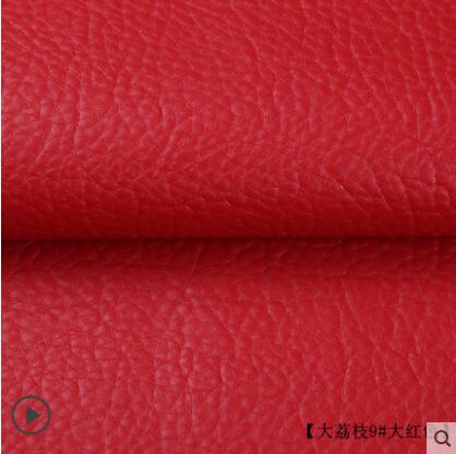 135x50cm PU lederen zelfklevende fix subsidies simulatie skin back sinds de kleverige rubber patch lederen sofa stoffen: red