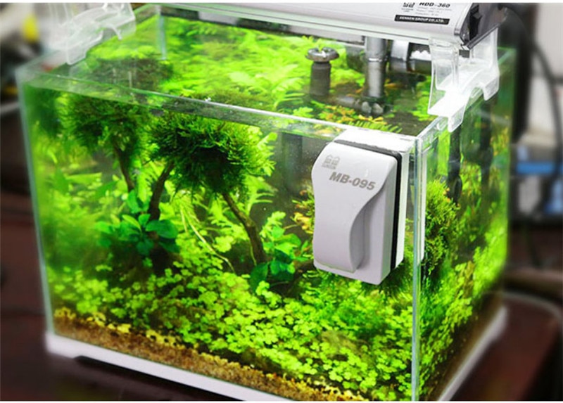 Drijvende Magnetische Borstel Voor Aquarium Fish Tank Glass Algen Schraper Cleaner Tool Aquarium Glas Ruitenwisser Schoonmaken Tool