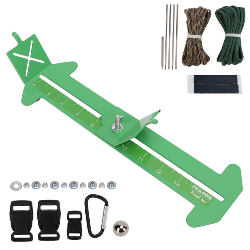 Kit de plantilla de pulsera Paracord, longitud ajustable, fabricante de pulseras de Metal, herramientas de bricolaje para manualidades de Paracord: light green