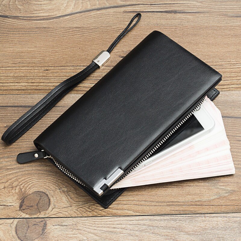 Clutch Male Wallet Men Baellerry Wallets Wristlet Men Clutch Bags Coin Purse Men's Wallet Leather Male Purse portemonnee