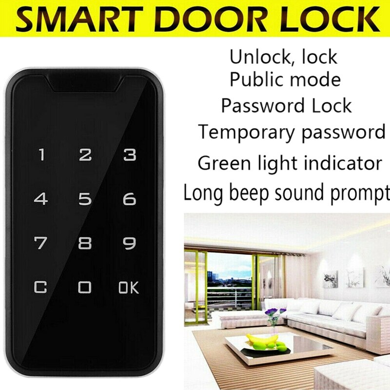 Electronic Smart Digital Electronic Door Lock Fingerprint Press Password Keyless Keypad