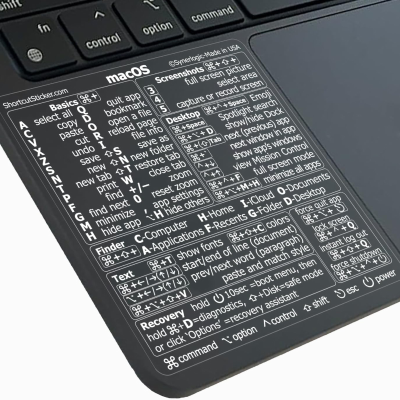 3pcs Windows PC Laptop Keyboard Reference Shortcut Stickers Laptop Skins Office Accessories