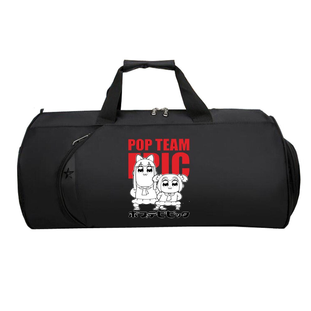 Pop Team Epic Reizen Bagage Tas Tieners Multifunctionele Grote Capaciteit Tas Mannen Vrouwen Hand Duffel Reizen Bagage Pakket