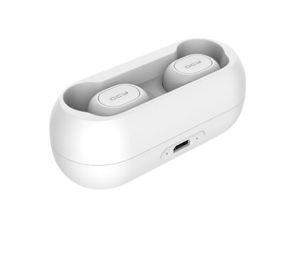 Original YOUPIN bluetooth kopfhörer TWS bluetooth 5,0 für iOS/Android Touch Control Kopfhörer Stereo HD T3 T4 T5S T5 t2C T1C T9S: QCY T1C WHITE