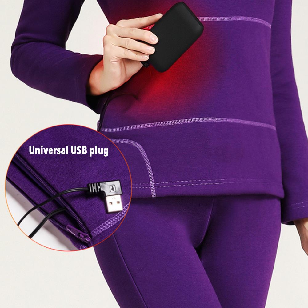 Conjuntos de ropa interior térmica para mujer, capa base térmica ligera