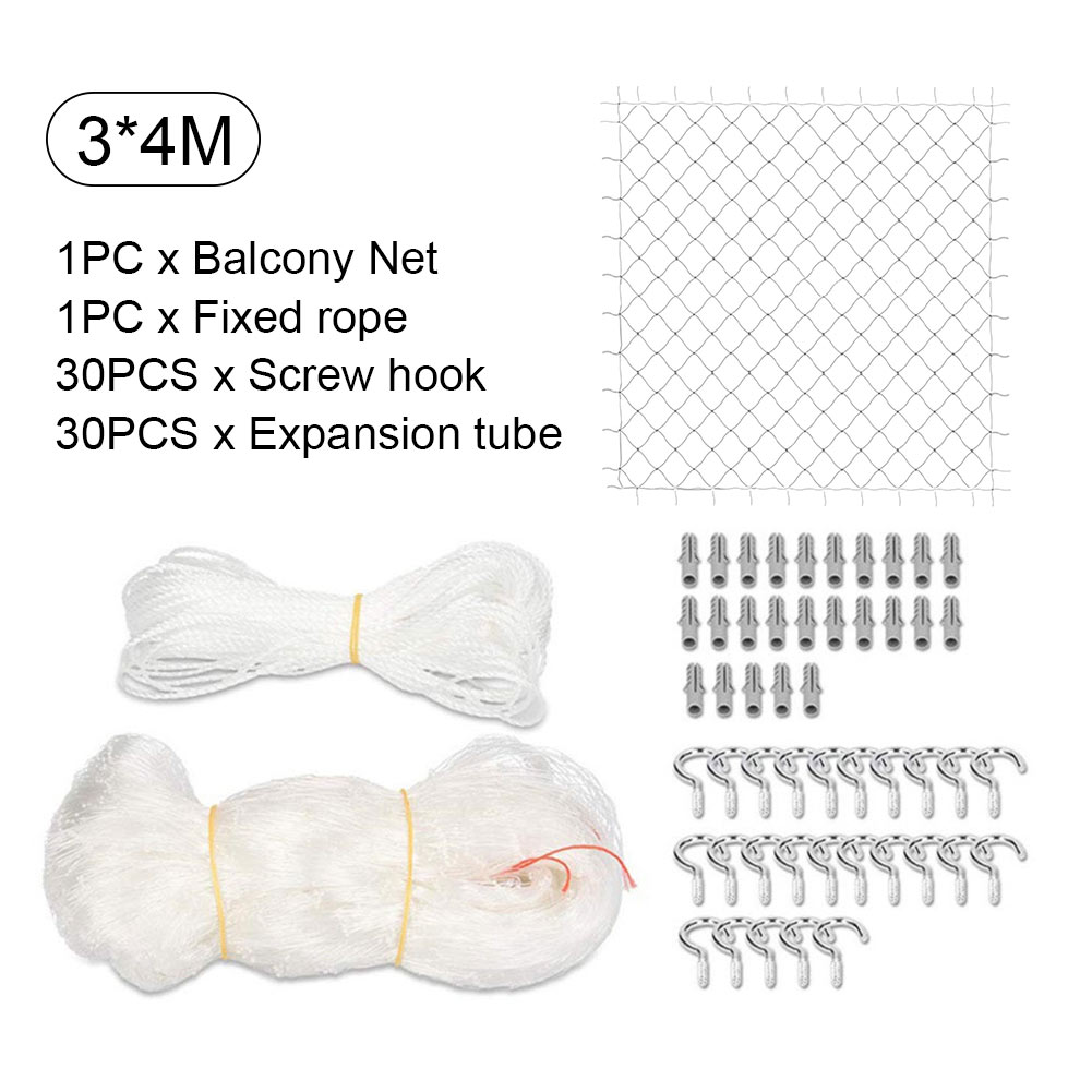 Dog Railing Anti Fall Pet Protection Indoor Outdoor Kids Window Cat Safety Net For Balcony Prevents Escaping Garden Home Fence