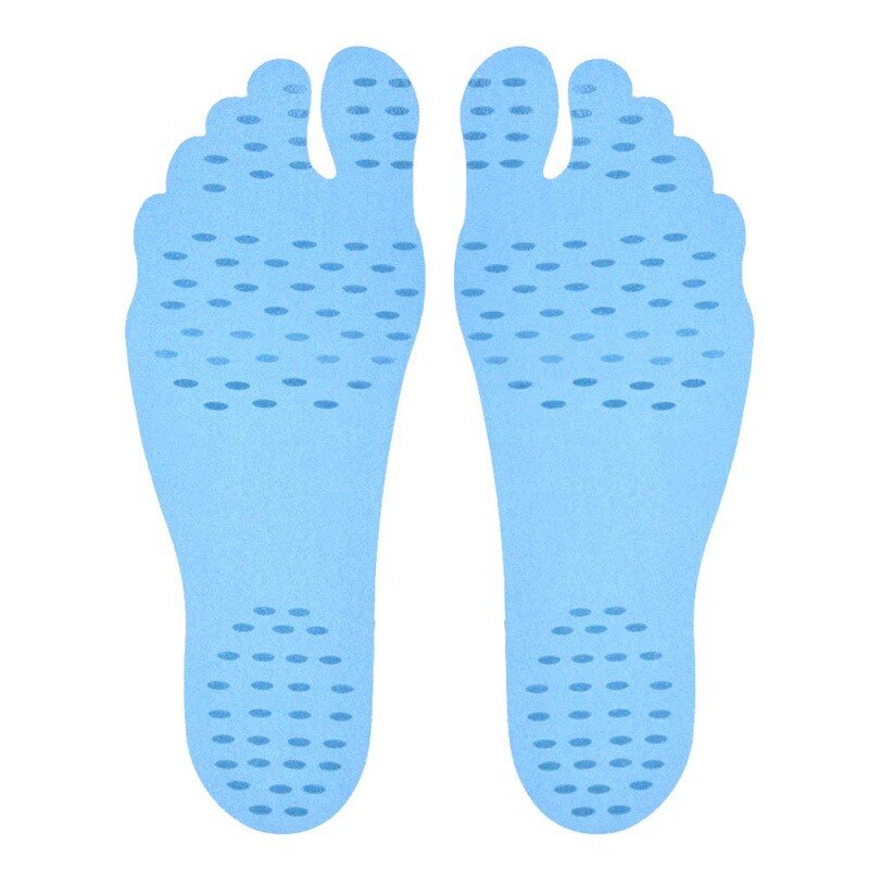Strand fødder klistermærke skjult klæbende klæbrig stick på såler yoga fodpleje beskyttelse: 3 / L