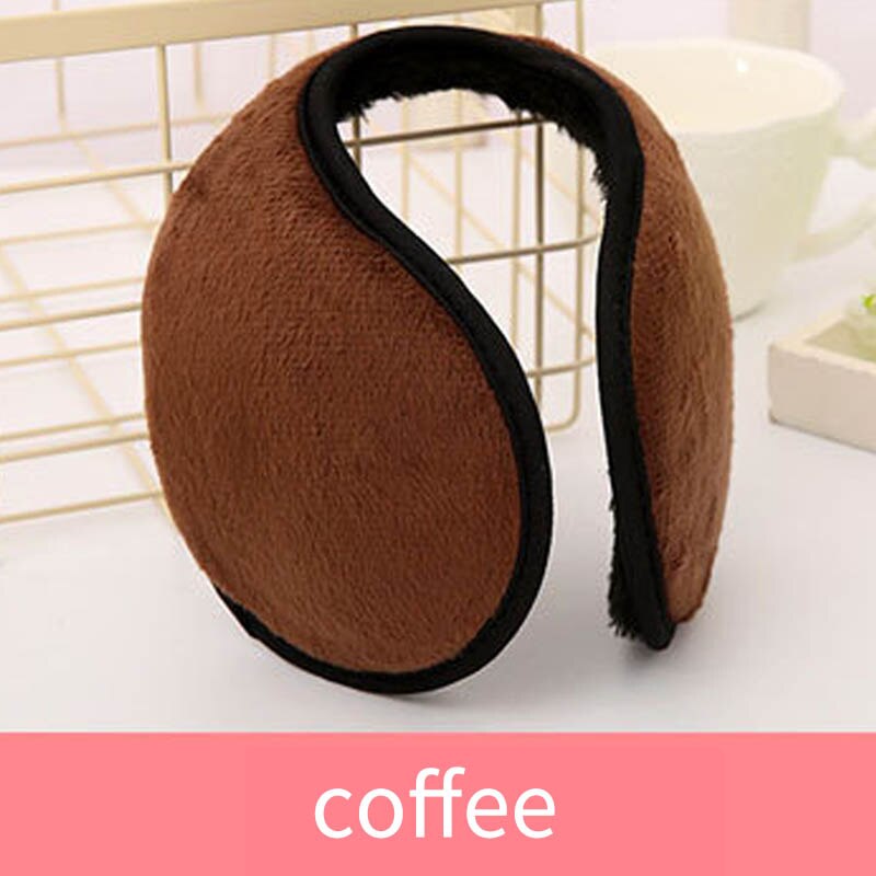 Talvi ulkokäyttöön tarkoitetut korvatyynyt, rento selkänojaa muistuttava tyyli, miesten korvaläpät, pehmoiset miesten korvalaput, jotka pitävät lämpimänä: Kahvia