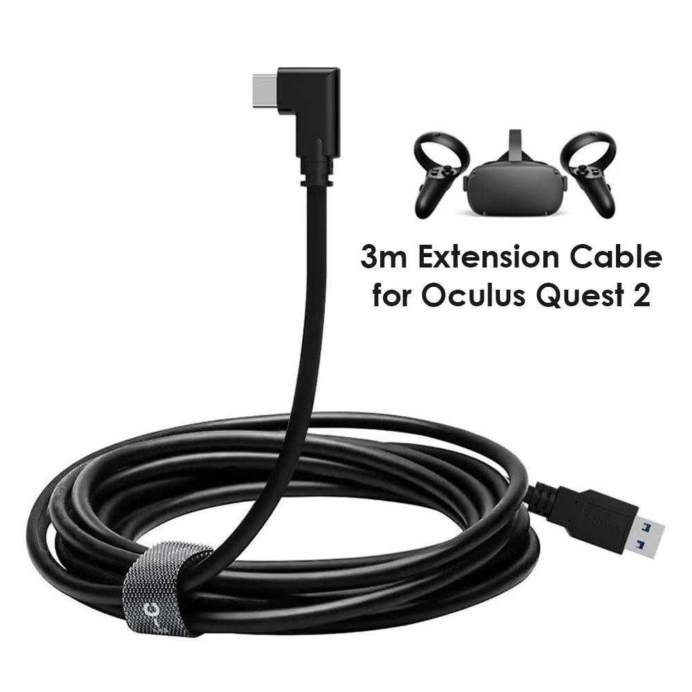 Cable de conexión para Oculus Quest 2, Cable de carga USB 3,0 de 5M para Oculus Link, transferencia de datos, carga rápida VR Acces