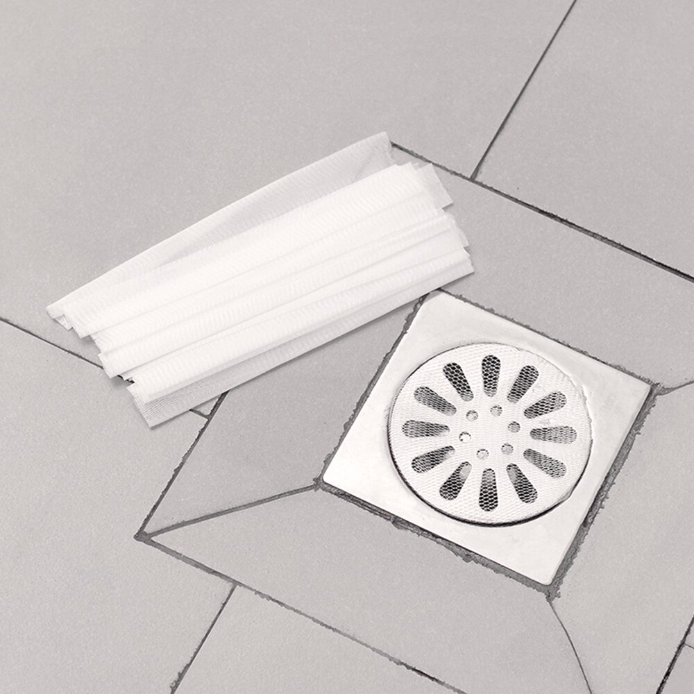 50Pcs Kitchen Bathroom Drain Cover Net Anti Clog Mesh Filter Bag Shower Filter Hair Catcher Drain Hole Waste Clean