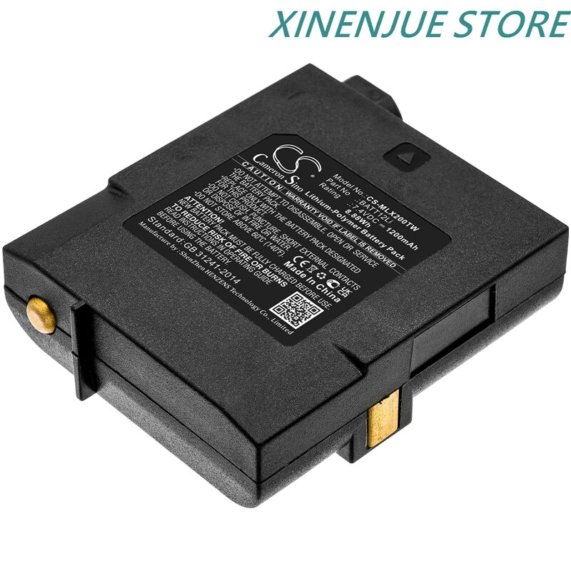 Zwei-wege-funkgerät-akku 7.4v/1200 mah 12li passend für midland gxt 2000,, gxt 2050,g7 pro, pb-pro