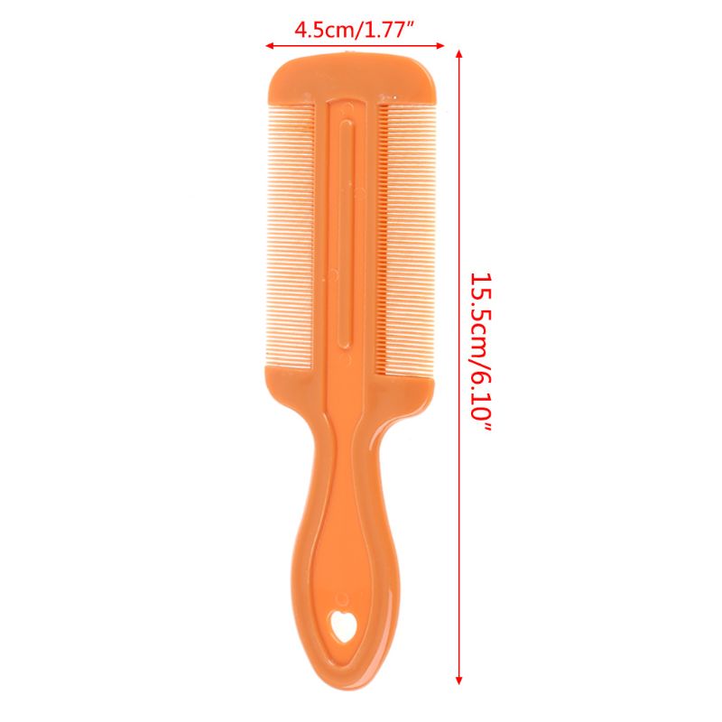 1PC Double Sided Nit Comb Fine Tooth Head Long Handle Lice Hair Combs for Flea