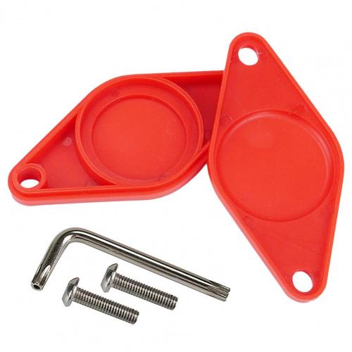 Cykel locator hætte mini anti-tyveri cykelholder tracker positioner covers anti-tab cykel air tag cover til cykeltilbehør: Rød
