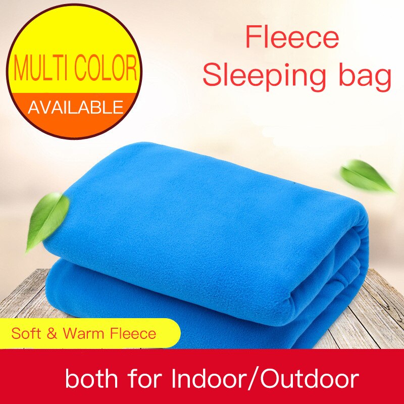 Fleece sovepose underlag udendørs indre iført campingudstyr indendørs hotel transportabelt tæppe picnic foldemåtte seng colchon