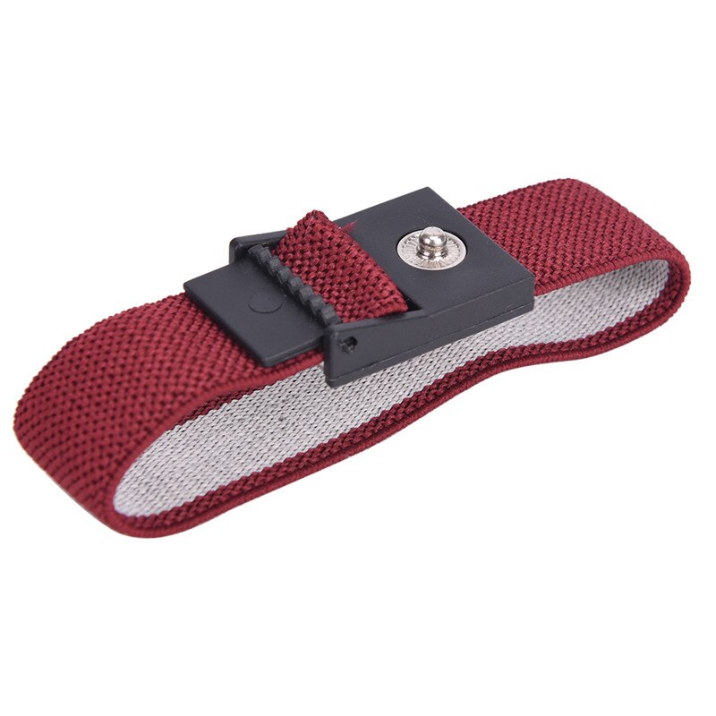 1 st justerbart antistatiskt sladdlöst armband elektrostatisk esd urladdningskabel band handledsrem slumpmässig färg