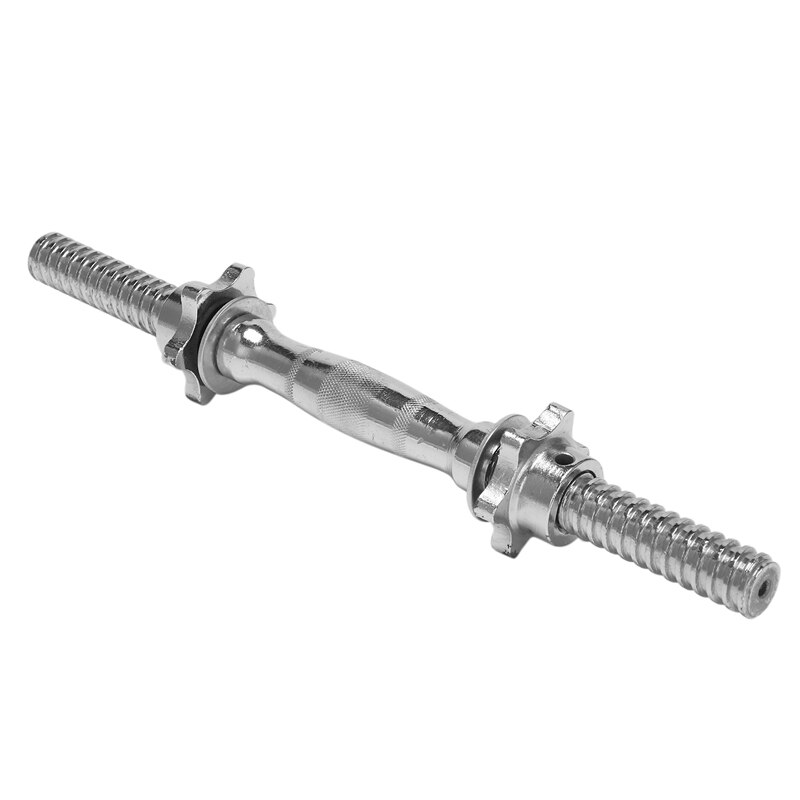 Barres d&#39;haltères filetés chromés de 38CM, poignées de barre d&#39;haltères réglables, équipement d&#39;haltérophilie pour l&#39;entraînement et la gymnastique: Default Title