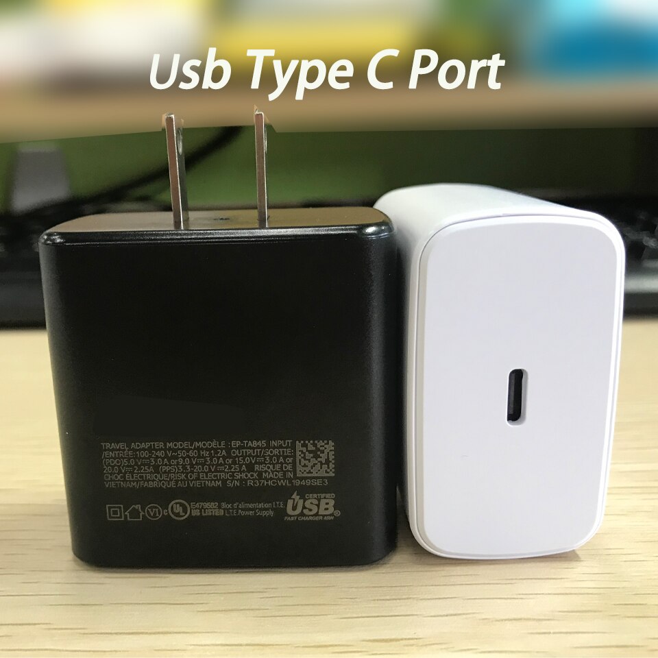 Original for SAMSUNG S21 Ultra Charger 45W Type C Super Fast Charger PD Quick Charging for Galaxy S20 S21 Plus Tab S7 S7+ Tablet