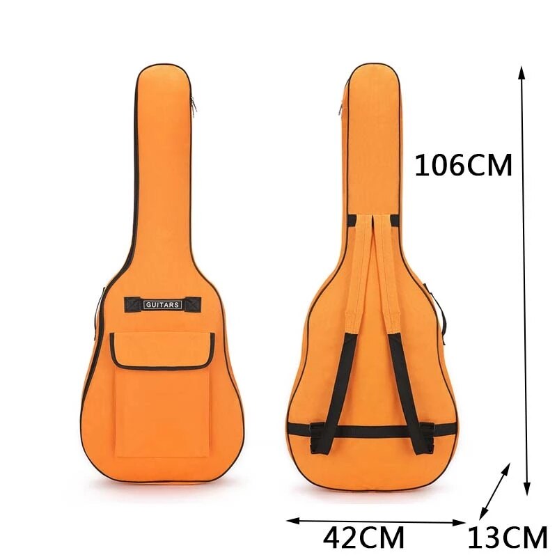 Weysfor 40/41 tommer dobbelt skulderstropper guitar oxford stof akustisk guitar taske 5mm vandtæt rygsæk guitar bæretaske