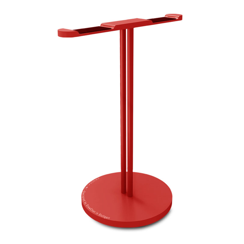 Aluminum Headphone Holder Stand Dual Hanger Holder Earphone Desk Display Rack Bracket with Anti-slip Pad for Game Headphones: BROWN
