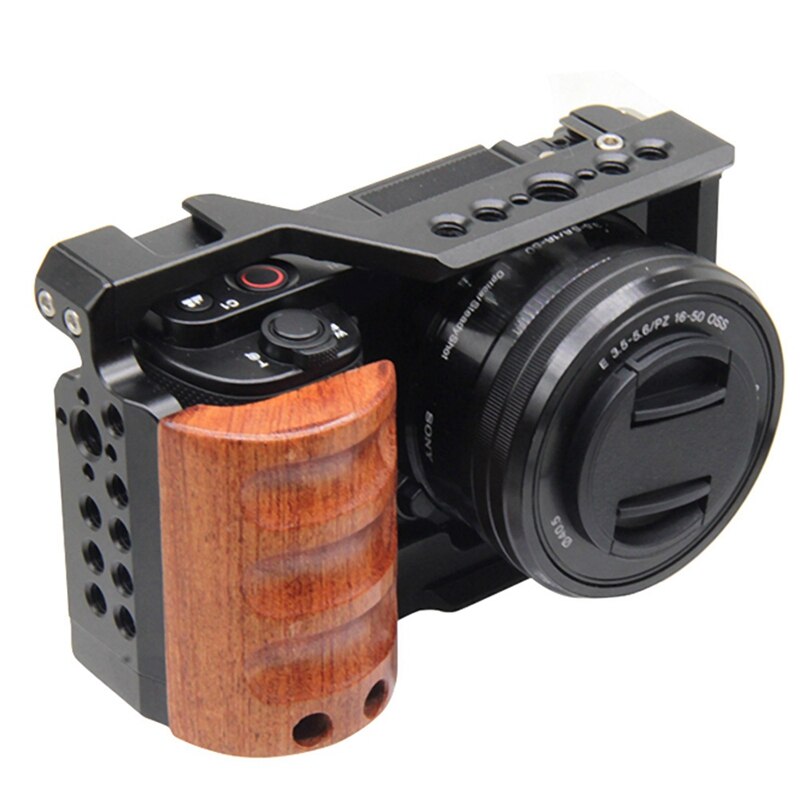 Support de stabilisateur de caméra avec Extension de poignée, trous filetés ZV-E10, plaque à dégagement rapide, pour Sony 1/4