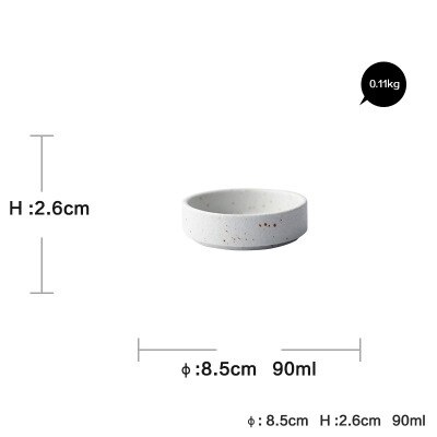 KINGLANG-plato de comida occidental de cerámica japonesa, plato de carne, tazón de arroz para el hogar, cuchara pequeña, plato de salsa, plato de Pasta y fideos, 1 ud.: sauce dish