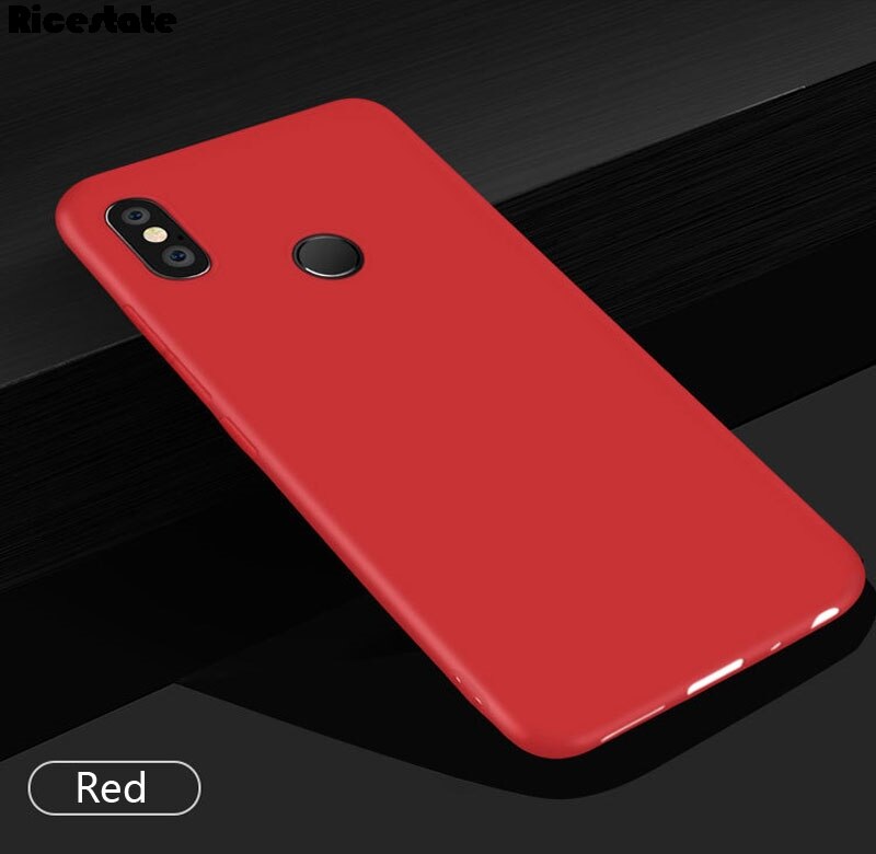 Voor Xiaomi Redmi S2 Case Soft Silicone Back Cover Telefoon Geval Xiaomi Redmi S2 S 2 Shockproof TPU Cover 5.99 inch: Rood