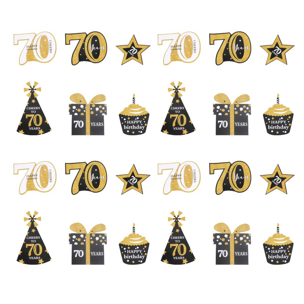 24pcs Birthday Party Photo Props Hand Hold Photo Props Funny Party Decorative Photo Props (30 Years Old): Picture 5