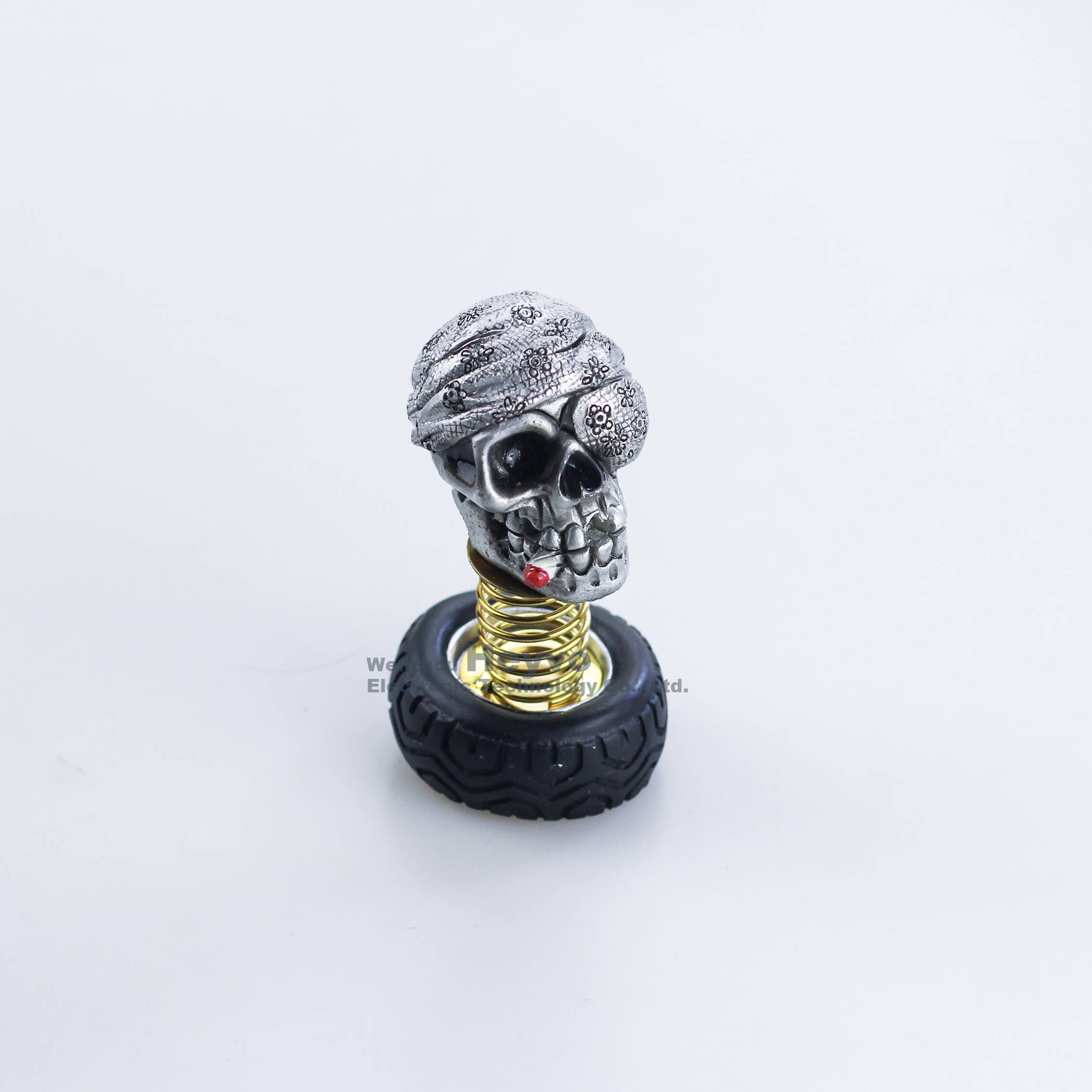 Auto Interieur Decoratie Schedel Van Plastic Auto Ornamenten Auto Interieur Decoraties Speelgoed Ornament Accessoires: Zilver