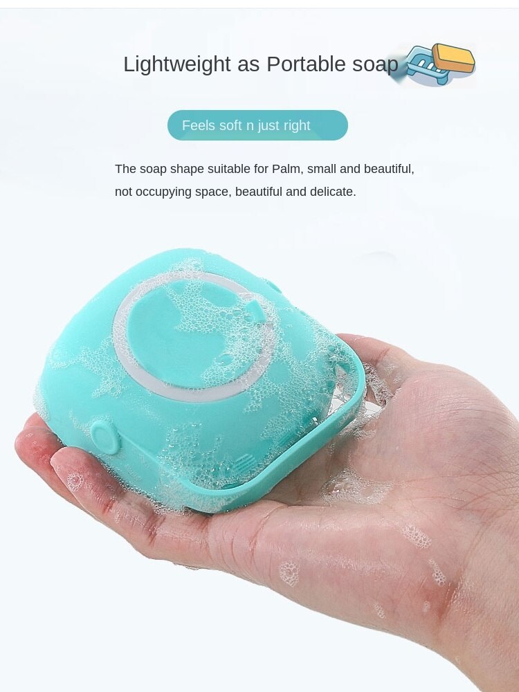 Cepillo de baño para perros, esponja milagrosa para frotar, herramientas especiales de limpieza para mascotas, osito/Golden Retriever