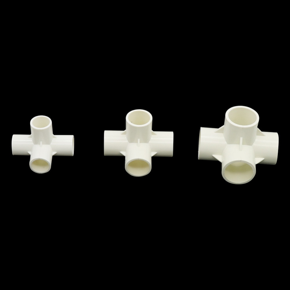 4-Way Joint 20mm 25mm 32mm Agriculture Garden Irrigation Watering Tube Adapter Pipe Fittings PVC Connectors 20 Pcs