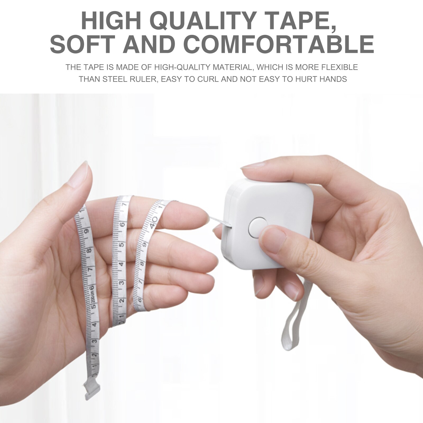 1pcs 150cm Body Retractable Tape For Diet Tailor Weight Loss Tape Measure & Calculator Keep Your Beauty Body Ruler