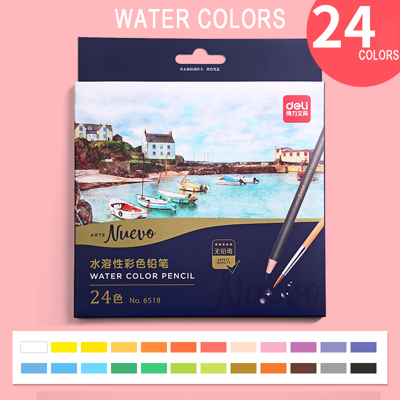 24/36/48/72 Water color pencils Wood Graffiti Iron... – Vicedeal
