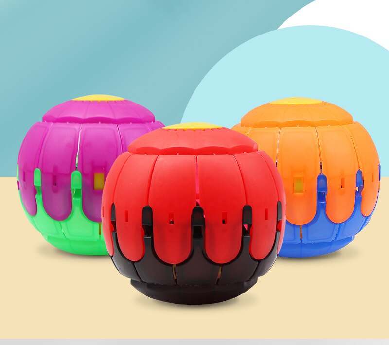 Led Flying Ufo Platte Gooien Bal Kinderen Speelgoed Outdoor Pompoen Bal Tuin Basketbal Spel Met Led Licht Muziek Educatief speelgoed