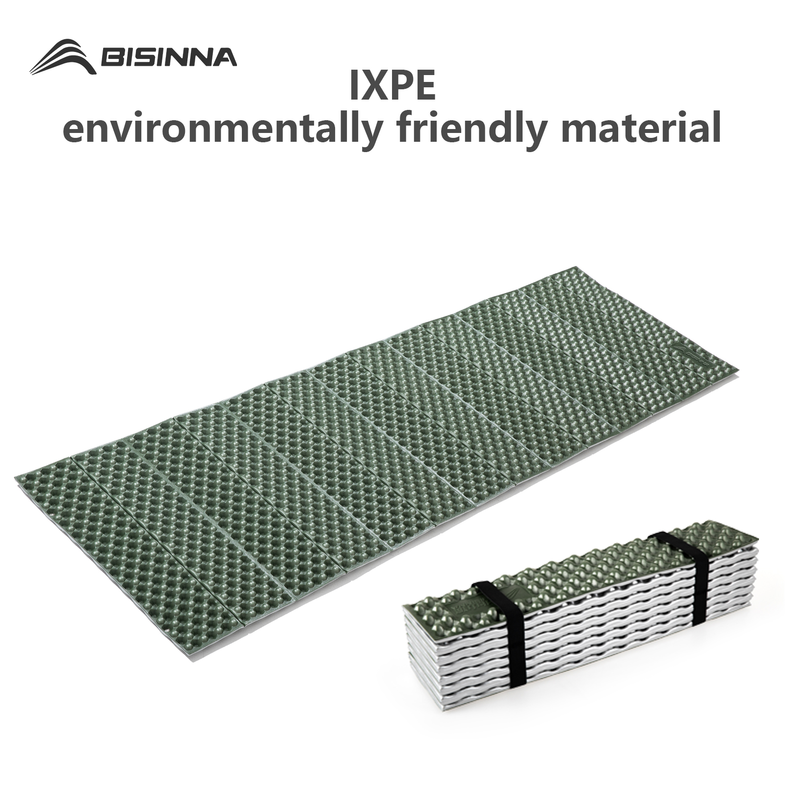 Bisinna ultralet campingmåtte bærbar foldbar fugtsikker liggeunderlag til udendørs picnic vandreture rejser