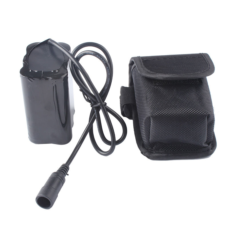 18650 batteripaket 8.4v 12000 mah 6*18650 cykelljusbatteri  + 1pc batteripåse för cykelficklampa cykeltillbehör strålkastare