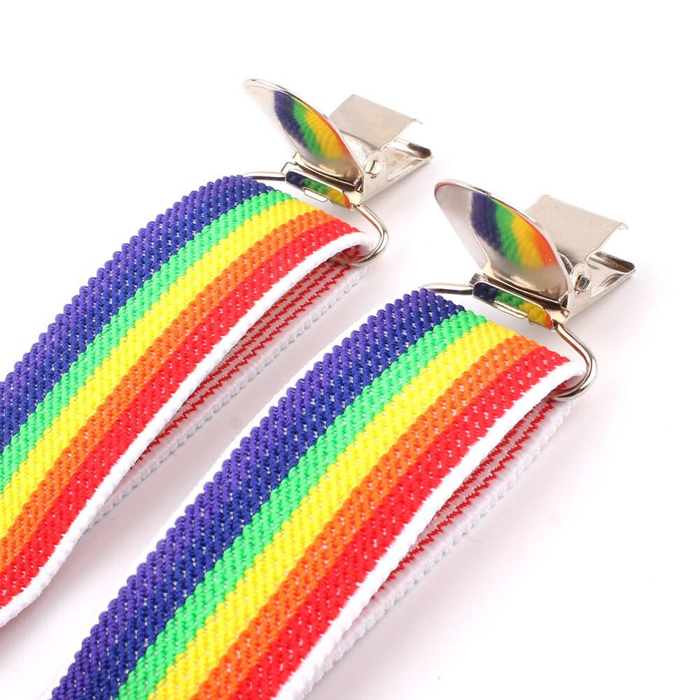 Adjustable Kids Suspenders Elastic Striped Suspender Candy Color Children Braces Wedding Accessories Girls Boys Straps