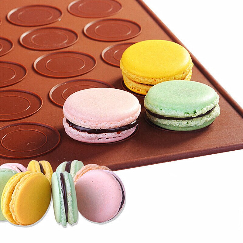 30 Holes Mat Round Silicone baking Pad Oven Fit Microwave Resistance Convenient Baking Tools