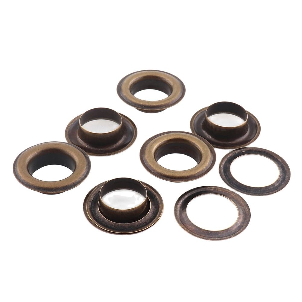 Juego de 50 ojales de Metal con arandelas para zapatos, accesorios prácticos de cuero para manualidades, cinturón para álbum de recortes, DIY