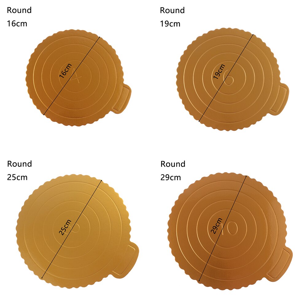 Mousse Cake Boards Gold Paper Cupcake Dessert Display Tray Pastry Baking Mat Cake Decor Tool Kitchen reposteria pasteleria Tool