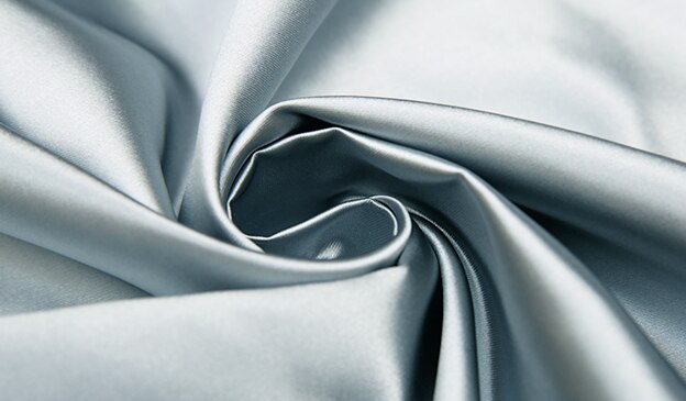 75cm Plain Satin Plain Fabric Brocade Fabrics Rayon Material for Sewing Needlework Material for DIY: Silver