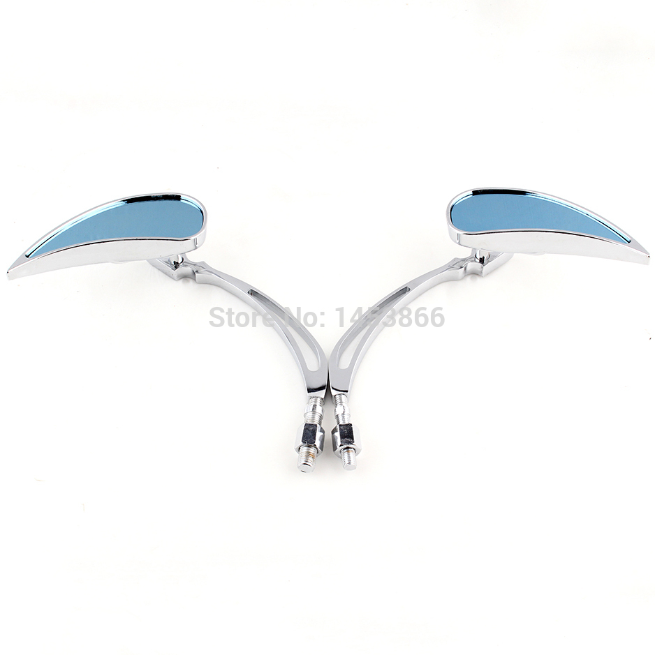 Rétroviseur chromé en forme de larme, pour HONDA REBEL 250 SHADOW 600 750 VTX VT,