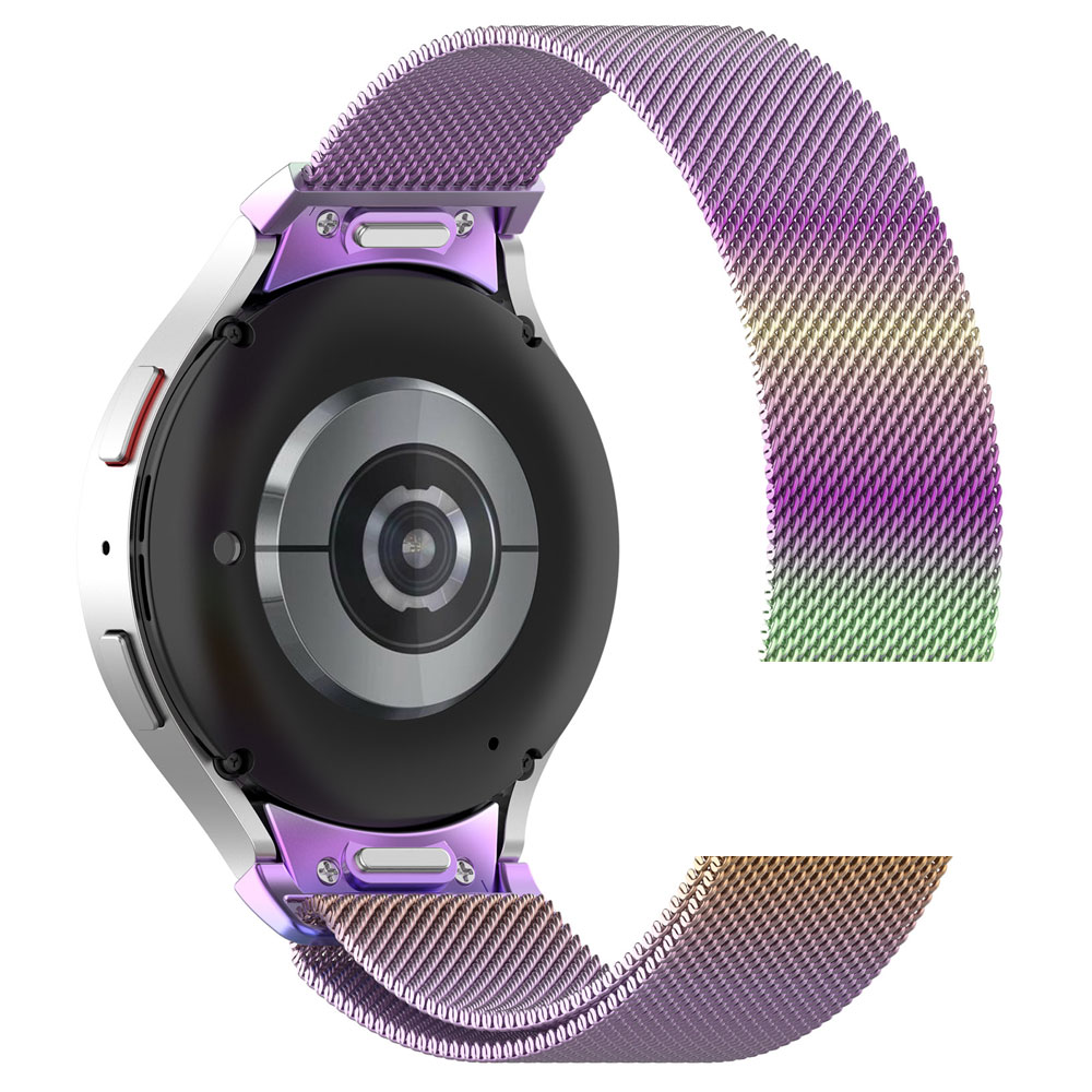 Correa de reloj de acero inoxidable para Samsung Galaxy Watch 7/FE, pulsera magnética de Metal para reloj inteligente, ajuste rápido: XXL / Azul