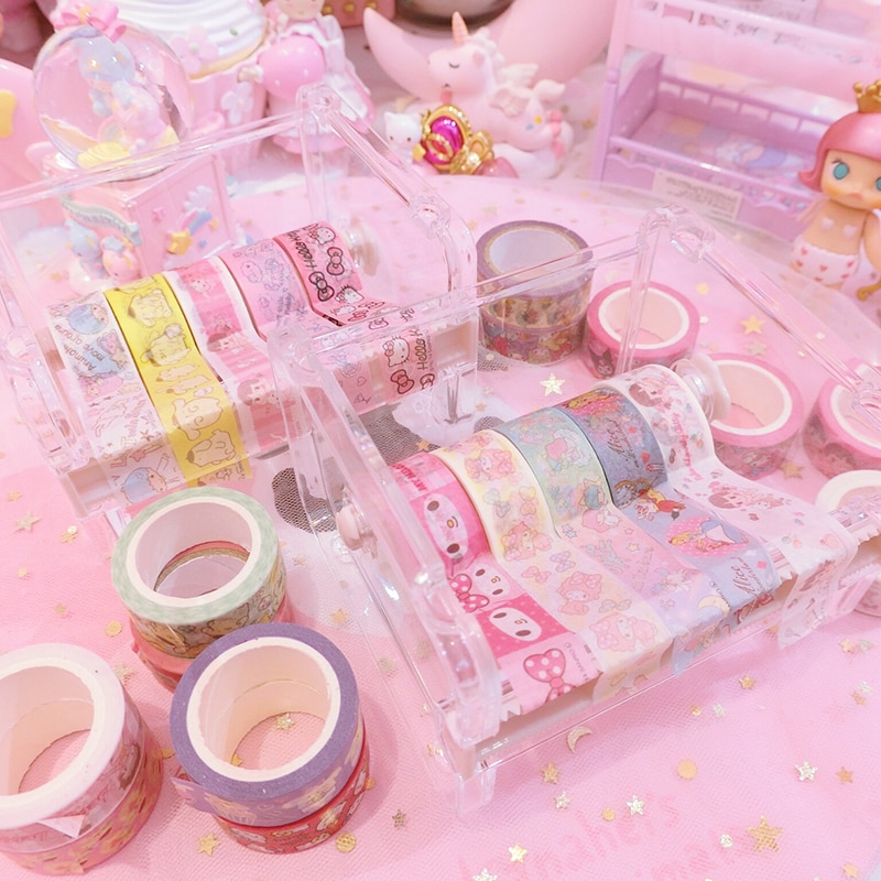 Mini Multi-functional Tape Seat Tape Cutter Office Stationery Tape Storage Storage Box Tape Office Supplies