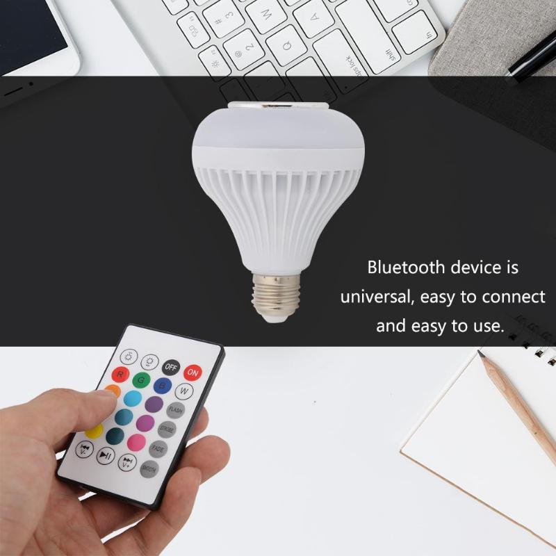 Led Lamp Lampen E27 Smart Bluetooth Muziek Afstandsbediening Party Stage Licht