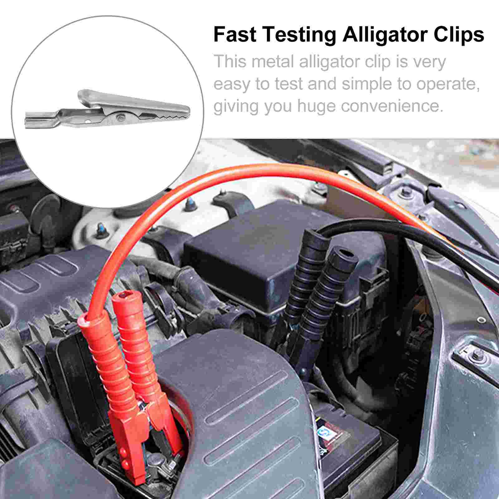 10pcs Metal Alligator Clips Testing Alligator Clamps Steel Crocodile Clamps
