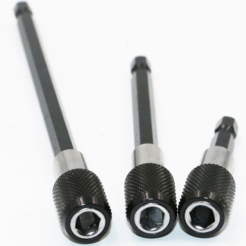 1/4 Hex Shank Bit Houder Magnetische Adapter Sterke Taaiheid Extension Schroevendraaier Verbinding Staaf Metalen Draagbare Levert